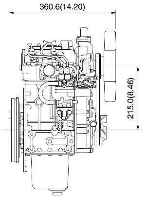 Kubota Z482 dimensions